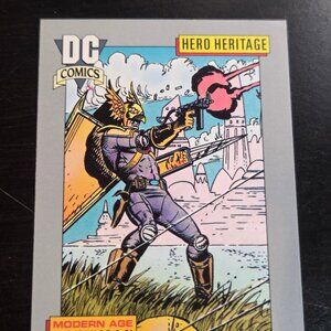 1992 DC Modern Age Hawkman Trading Card #12 Hero Heritage Identikit Katar Hol